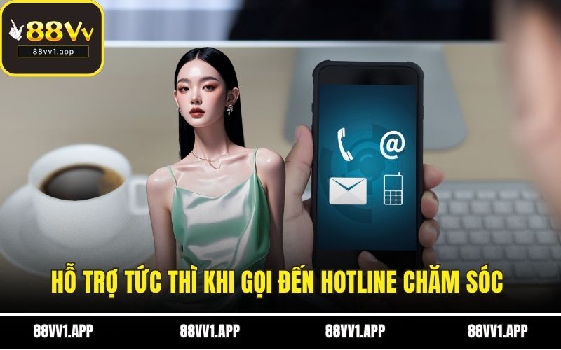 Hỗ trợ tức thì khi gọi đến hotline chăm sóc